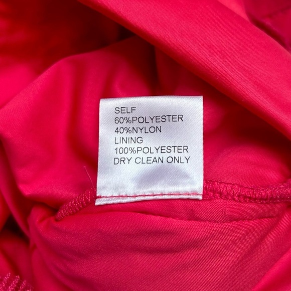 Tadashi Shoji Embroidered Lace Cockatil Sheath Dress in Red Sleeveless Size 6 - Picture 13 of 13